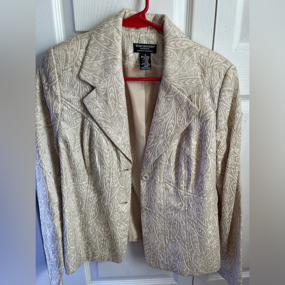 Womens blazer with detailed embroidery